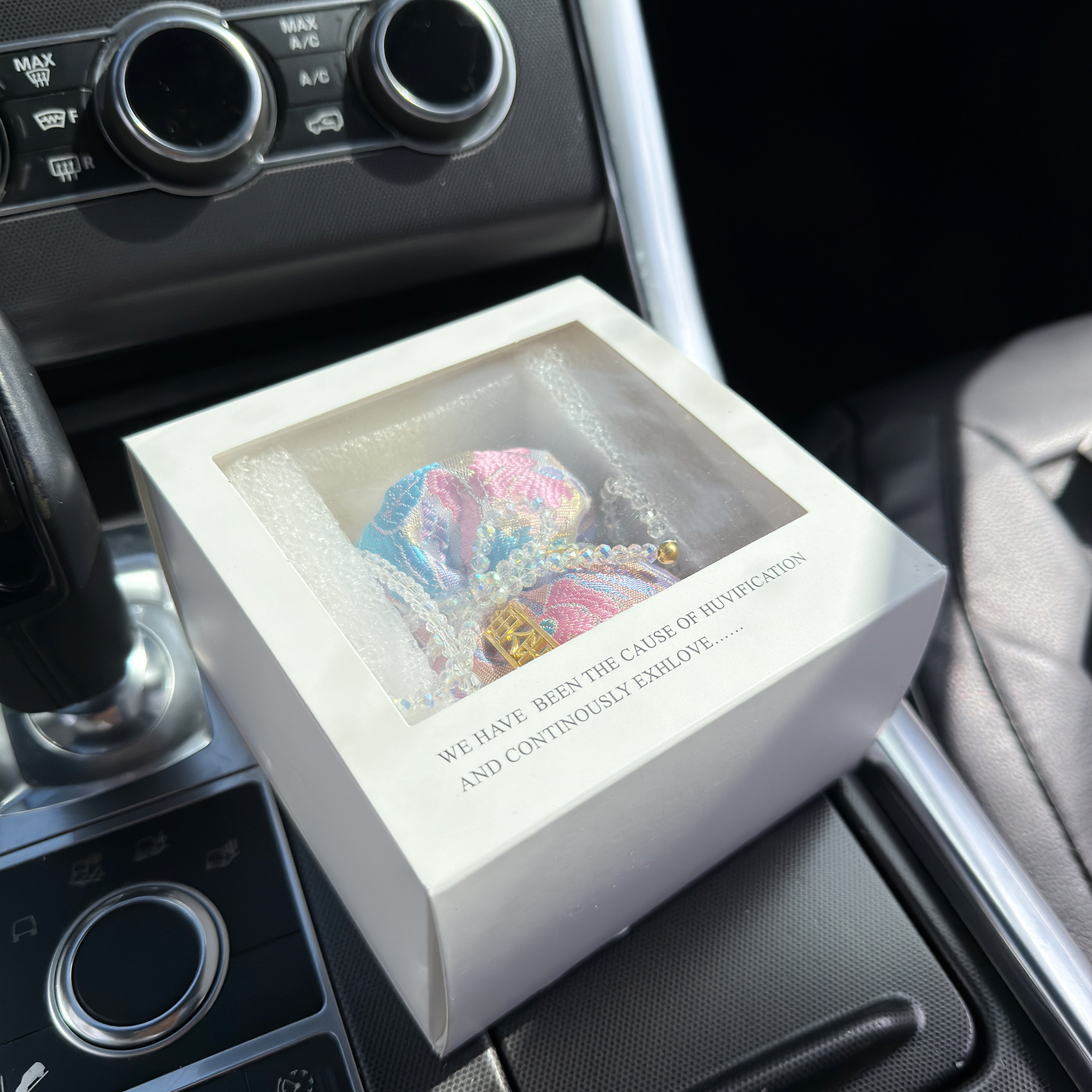 Fortune Bowl, Lucky Bag, Car Bamboo Charcoal Bag Pendant, Car Cup Holder Ornament, Safe Journey Car Bamboo Carbon Decoration