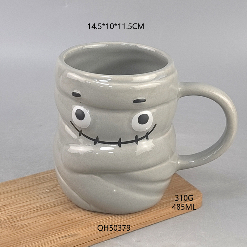 Cerámica Halloween Ghost Cups Ghost Day Maker Cups emoticon de dibujos animados vacaciones Maker Cups Cerámica Ghost Maker Cups