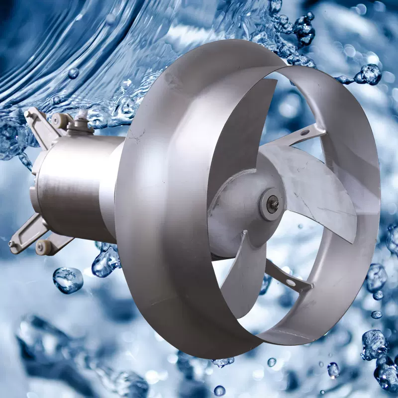 [源头厂家]7.5kw304不锈钢潜水搅拌机带导流罩厌氧池同心度高污水