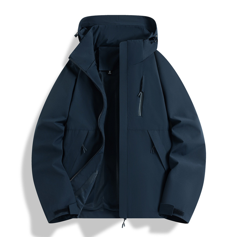 登山进藏连帽夹克防风防泼水三合一冲锋衣团建工作服定制批发LOGO|undefined