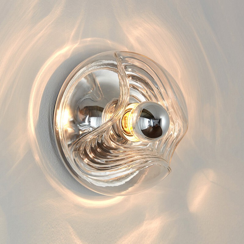 High-Power Designer Medieval Glass Bauhaus Wall Lamp Bedroom Bedside Aisle Corridor Balcony Door Front Ceiling Lamp