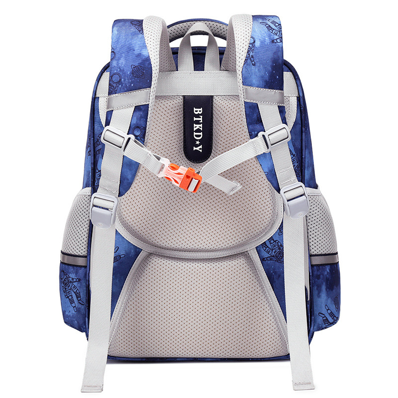 Espacio schoolbag estudiante de la escuela primaria nuevo 6-12 años de edad reducción de carga mochila de los niños 1-3-6 grado niños y niñas mochila