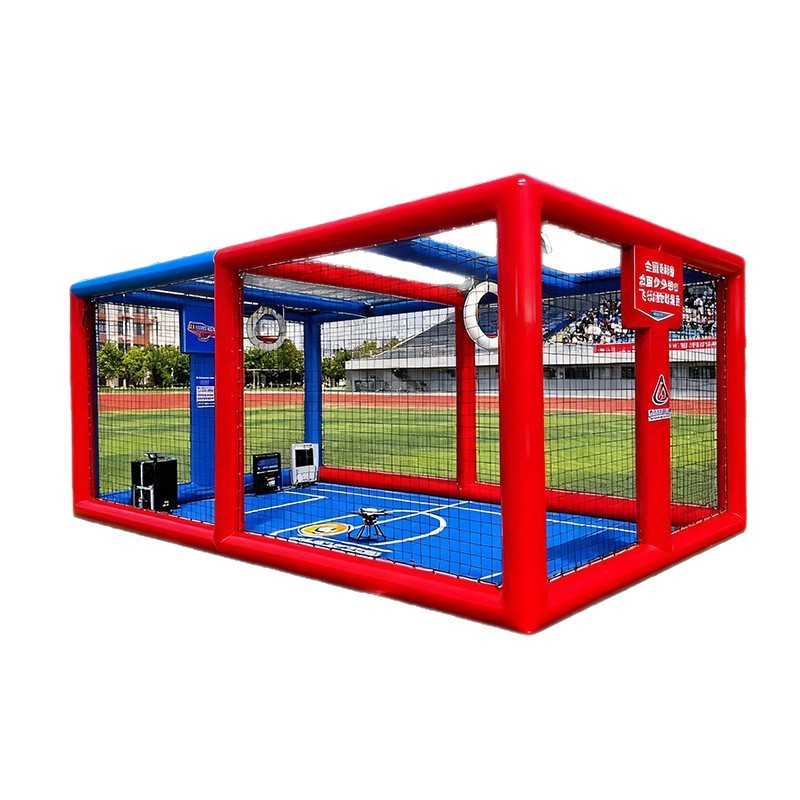 marco de campo de fútbol aéreo no tripulado inflable marco de competencia de entrenamiento de aeronaves juveniles nacionales caja de competencia al aire libre