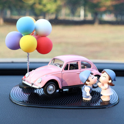 Pareja de adornos creativos para automóviles femeninos lindos accesorios para automóviles panel de instrumentos decoración de control central perfume para automóviles productos de aromaterapia