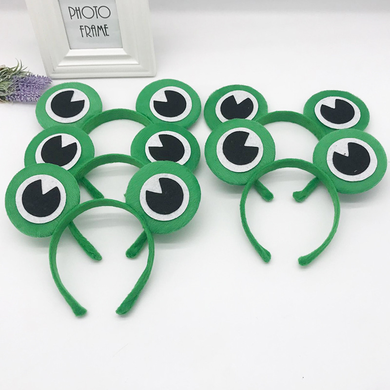 Diadema de rana para niños, accesorio para actuaciones escolares/padres-hijos, para el Día del Niño