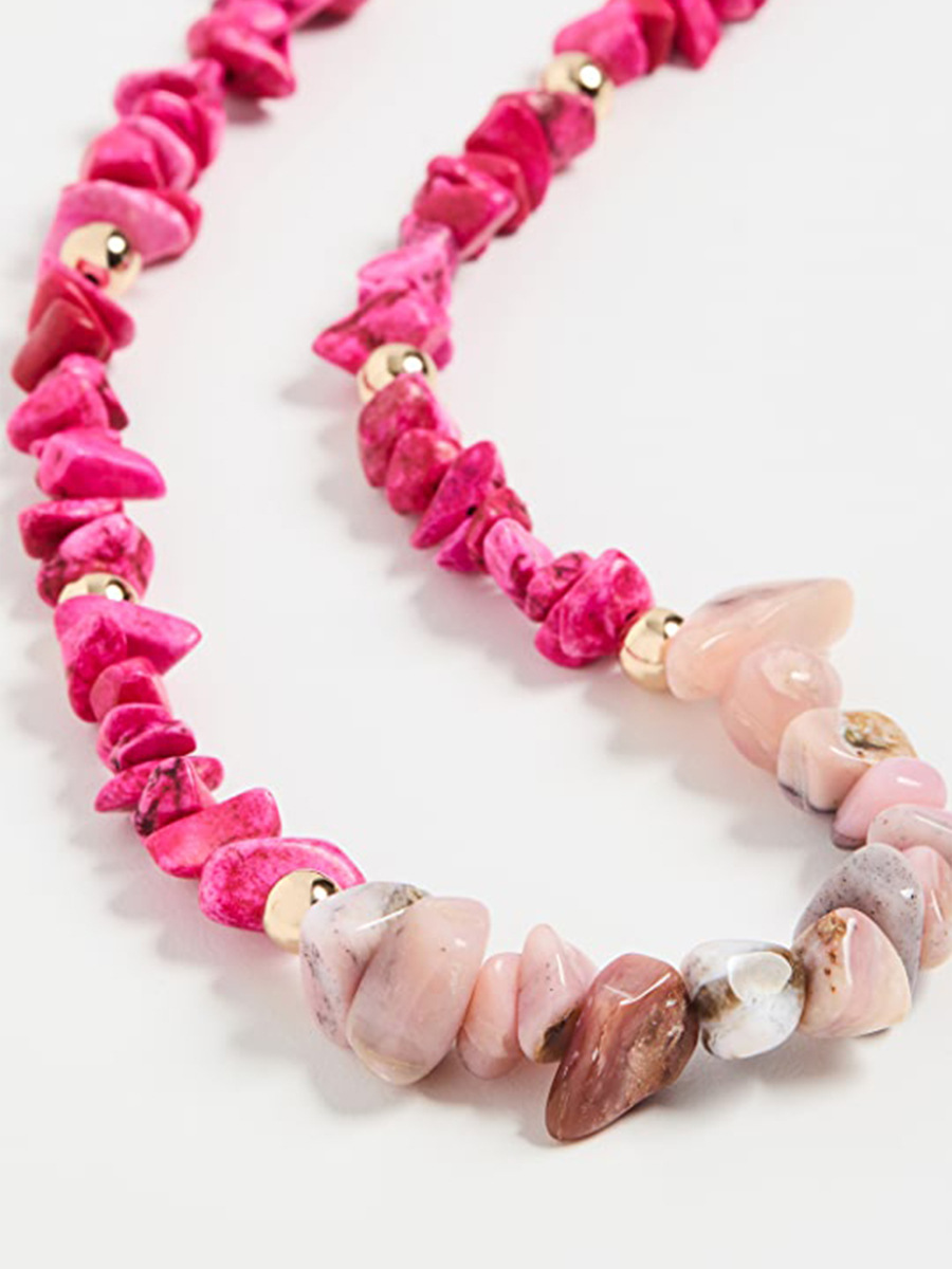 Fashion Irregular natural stone Plating Necklace 1 Piece