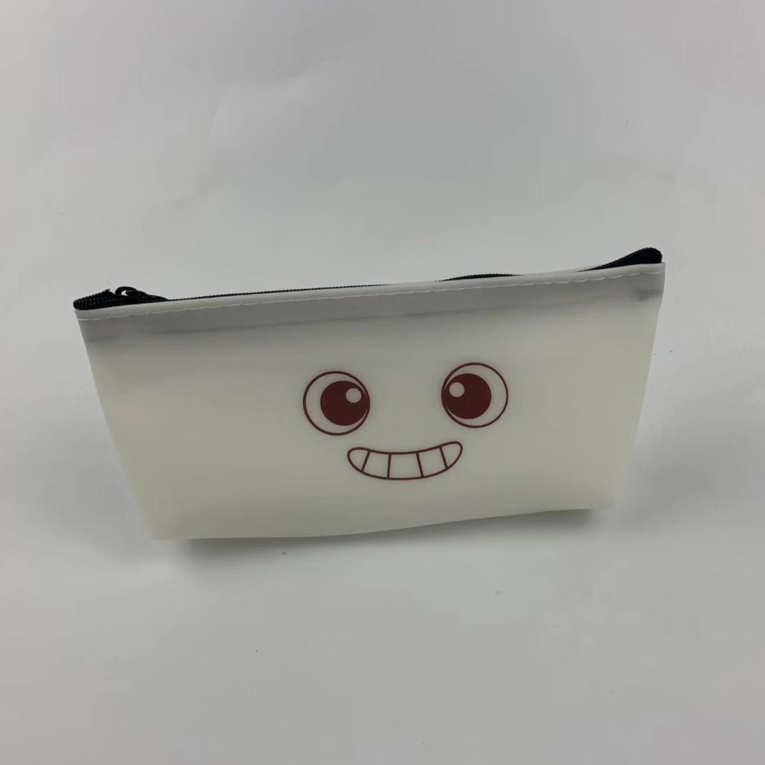 专订透明PVC水果笔袋 创意按扣铅笔盒透明收纳文具袋学生用品