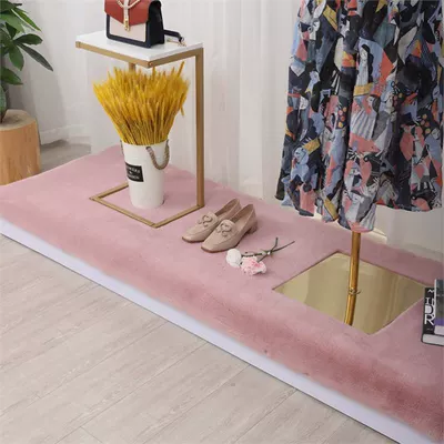 Wool pad Table, Wool Mat, Floor Mat, New - customized-contact-customer-service-dusty-rose-short-pile