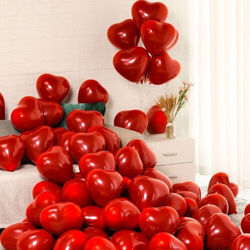 Wedding room layout 10 inch double layer thickened pomegranate red wedding decoration wedding supplies wedding balloons manufacturer wholesale