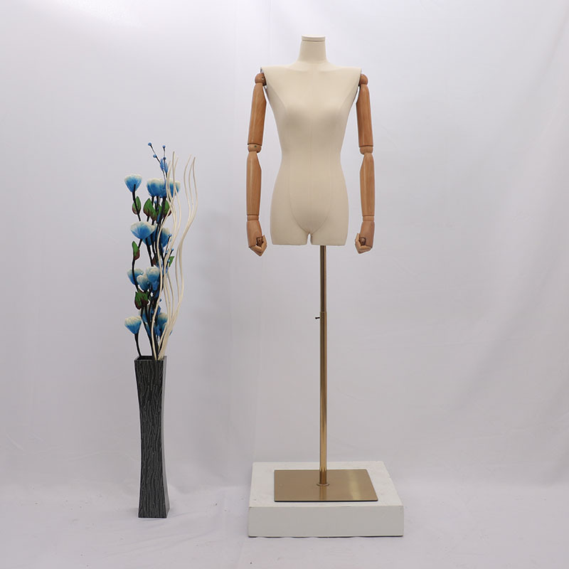Hombro plano modelo femenino venta al por mayor tienda de Ropa Accesorios modelo de ropa de mujer estante maniquí soporte de exhibición modelo de media longitud