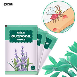 电商Jumia速卖通Lazada冲散驱蚊单片湿巾可生物降解户外跨境热销