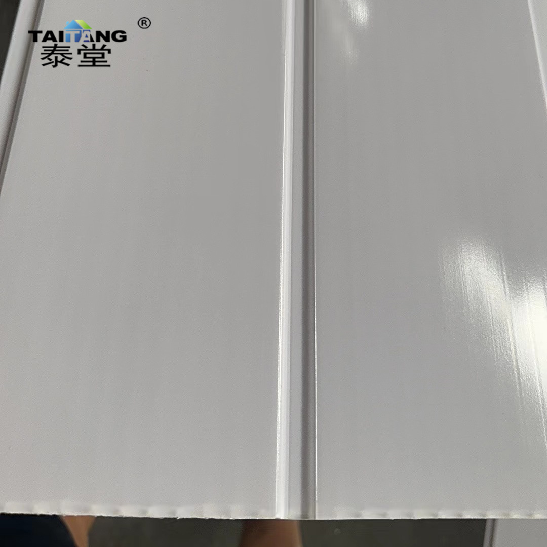 200*7.5mm Panama Pvc Placa de revestimiento Plain Ceiling Wooden Pared Panel