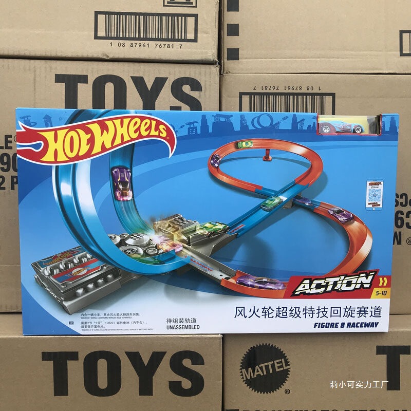 Track with Ever-Changing Cool Features, Electric Spinning Track, Catapult Jump Competition Ggf92 Track with Ever-Changing Cool Features, Electric Spinning Track, Catapult Jump Competition Ggf92
