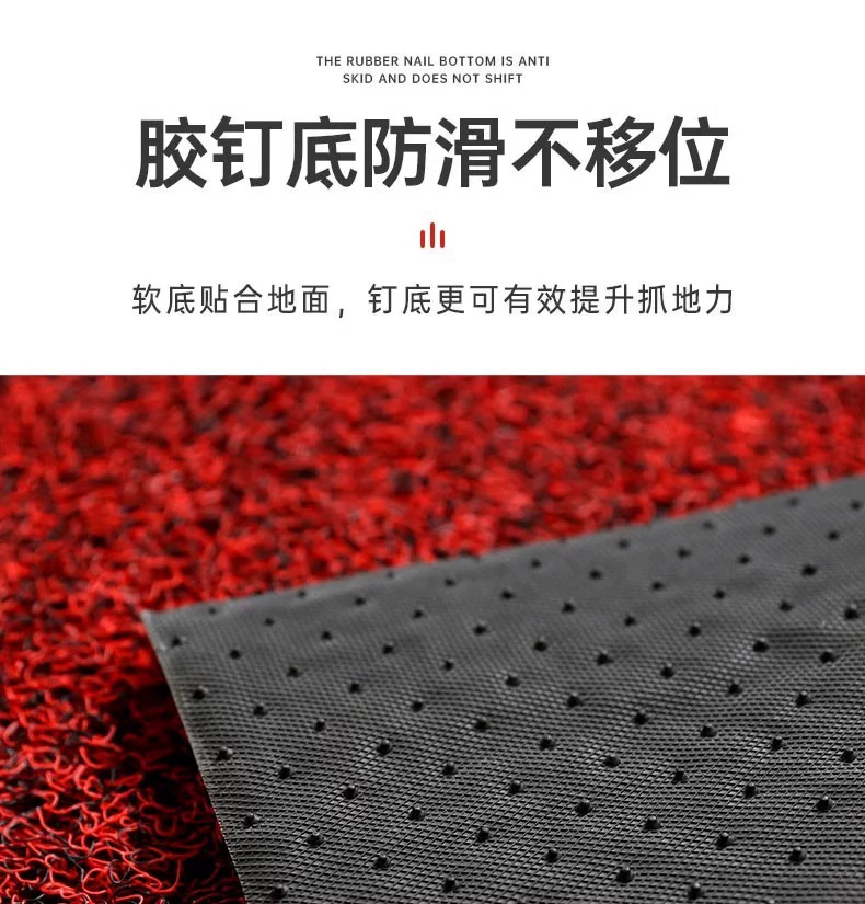 Pvc Entrance Door Mats, Customizable Door Mats, Waterproof and Non-Slip Carpets, Thickened Silk Loop Foot Mats, Foyer Floor Mats