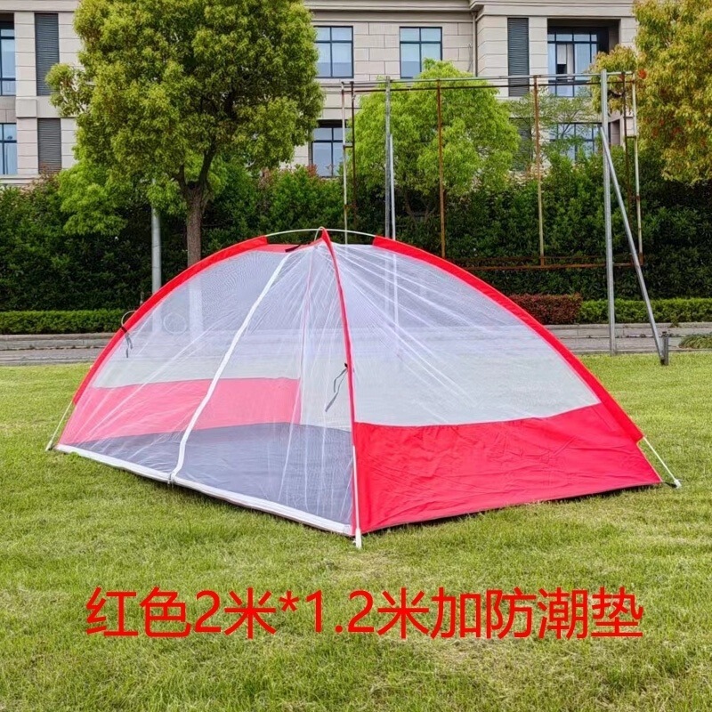 蚊よけテント アウトドア キャンプ フィールドネット 組み立て不要 全自動 クイックオープン 手投げ 2人用 シングル ダブル ビーチセット 装備|undefined
