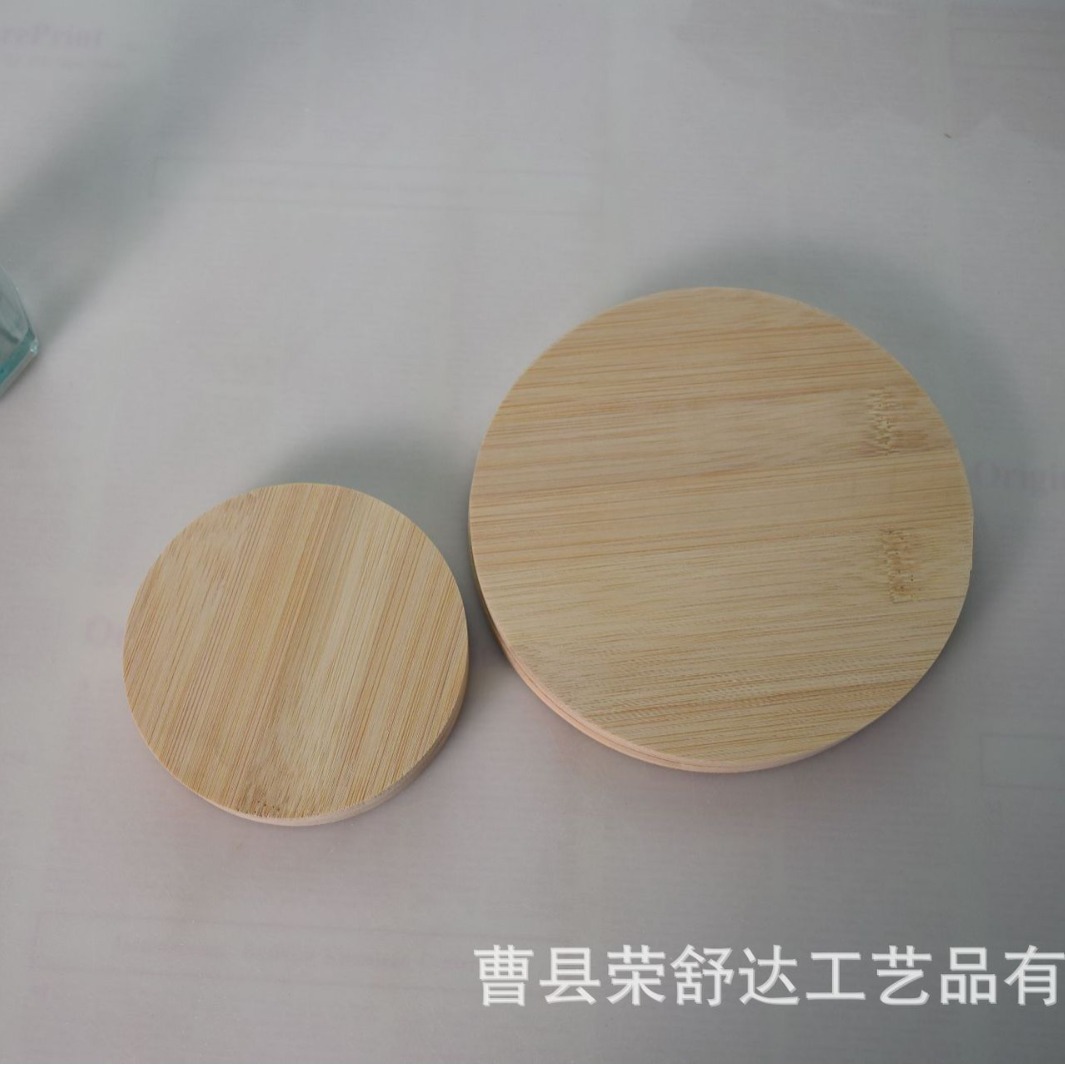 Disco Redondo de Bambú y Madera para Manualidades DIY