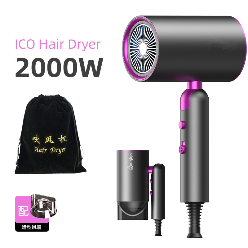 2000w 접이식 짙은 회색 단일 공기 노즐 + 보관 가방