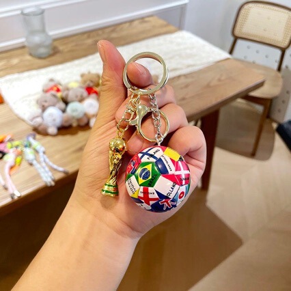 Football Basketball Volleyball Pendant Keychain Pendant World Hercules Cup Souvenir Student Fans Small Gift Male Football Basketball Volleyball Pendant Keychain Pendant World Hercules Cup Souvenir Student Fans Small Gift Male