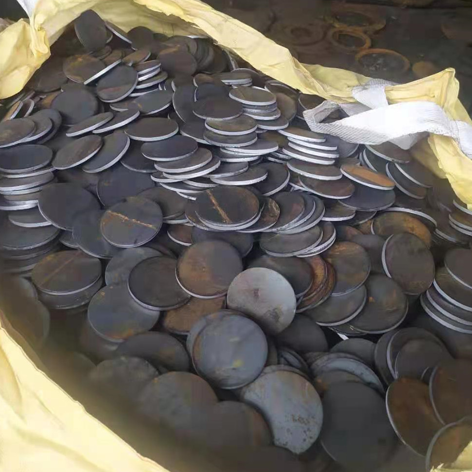 铁圆片冲压圆片实心圆片盲板垫圈铁饼铁圆盘法兰盘法兰毛坯型号全