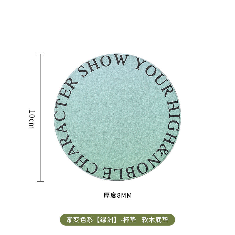 Luz de lujo creativo posavasos de cerámica estera de aislamiento estera impermeable mantel absorbente traje de montaña antideslizante estera de corcho