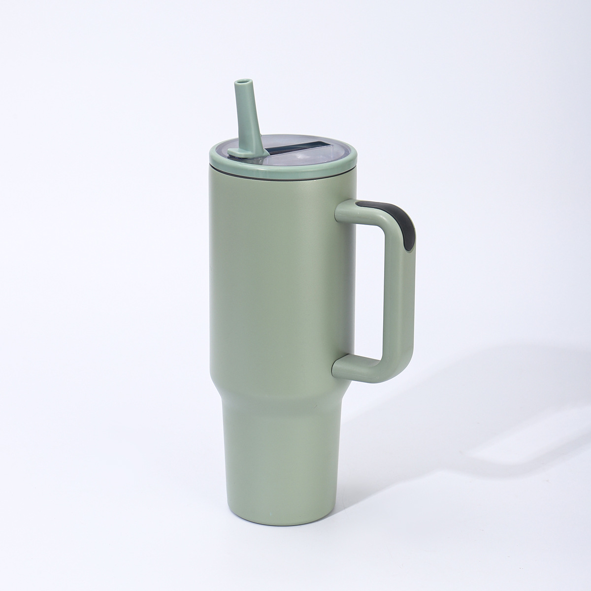 Moda de alto valor de la cara de cuatro generaciones 40oz taza de automóvil taza de aislamiento de acero inoxidable taza de hielo portátil de gran capacidad de paja