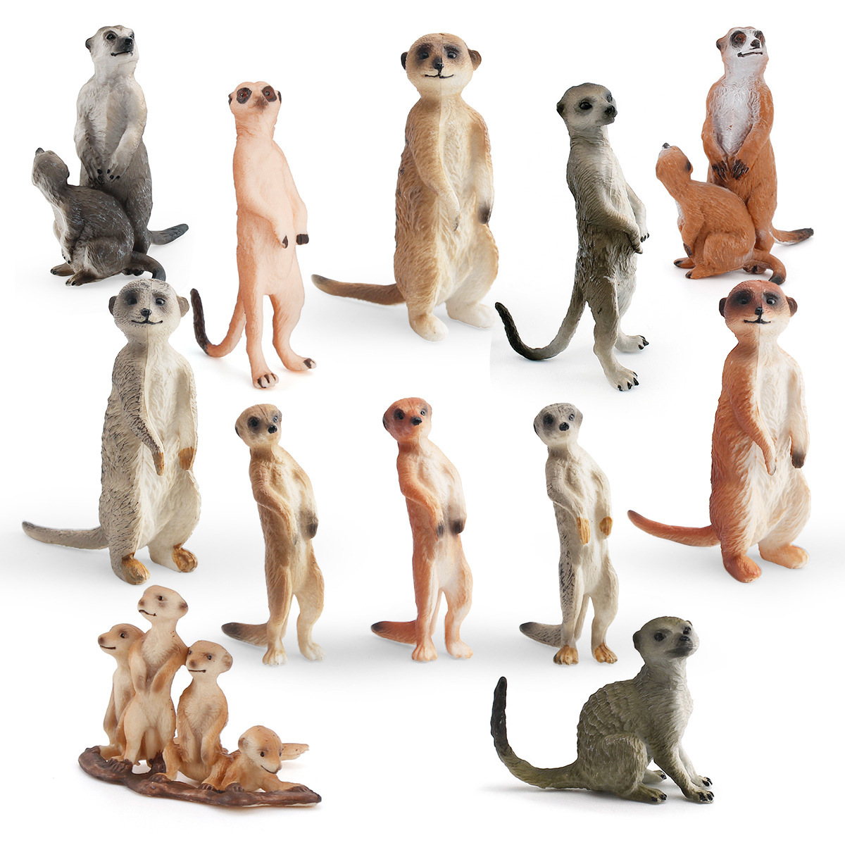Puzzle infantil simulación de escritorio animal sólido zorro ornamentación pantano estacionamiento estático gato marino modelo de juguete transfronterizo