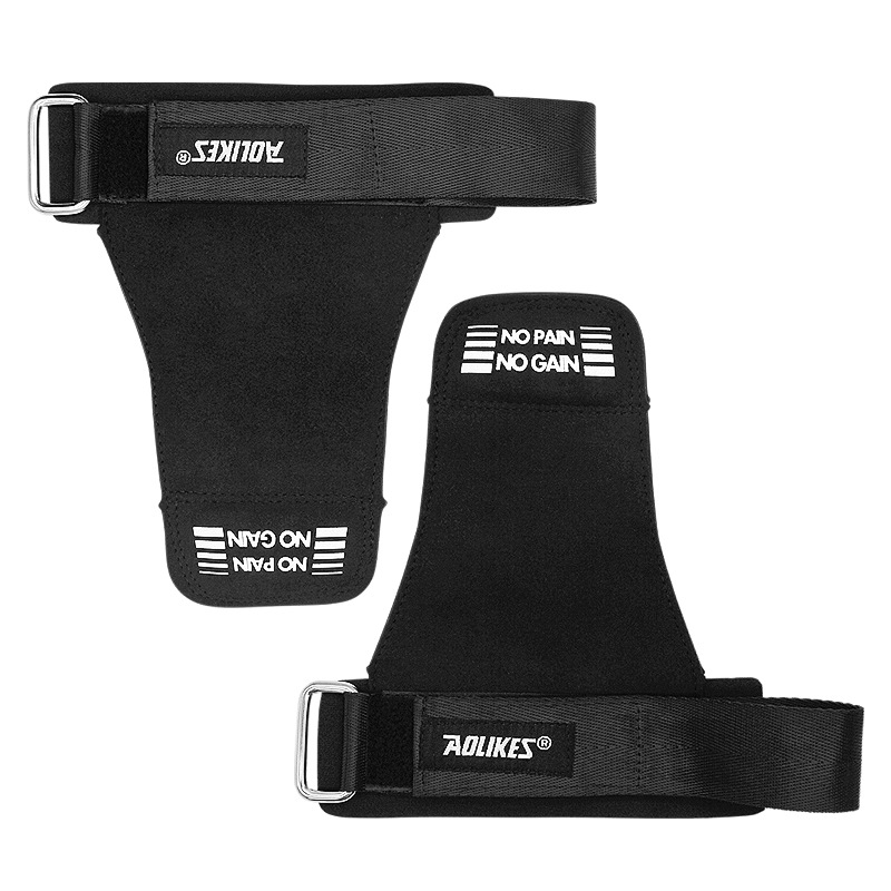 Fábrica de refuerzo cinturón pull-up agarre cinturón fitness guantes microfibra antideslizante Palma protección hombres deportes pulsera