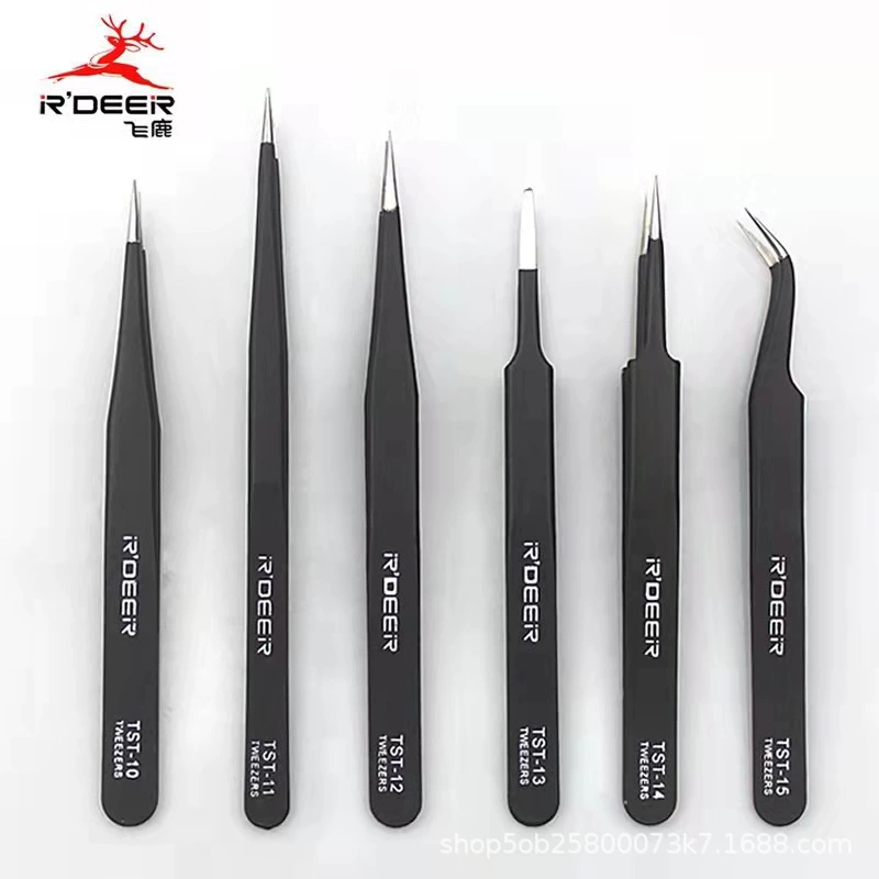 Прямая поставка для флирта плюс Жесткий Антистатический пинцет электронные инструменты для обслуживания мобильных телефонов электронные инструменты для обслуживания зажима
