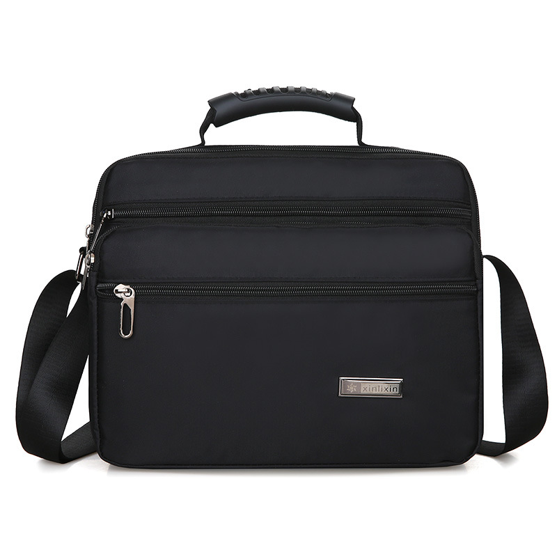 Business men's crossbody shoulder bag, unisex Korean-style casual waterproof nylon travel bag