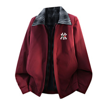 奢侈潮牌高端外套男士红色加棉加厚结婚上衣保暖喜庆飞行夹克棉袄