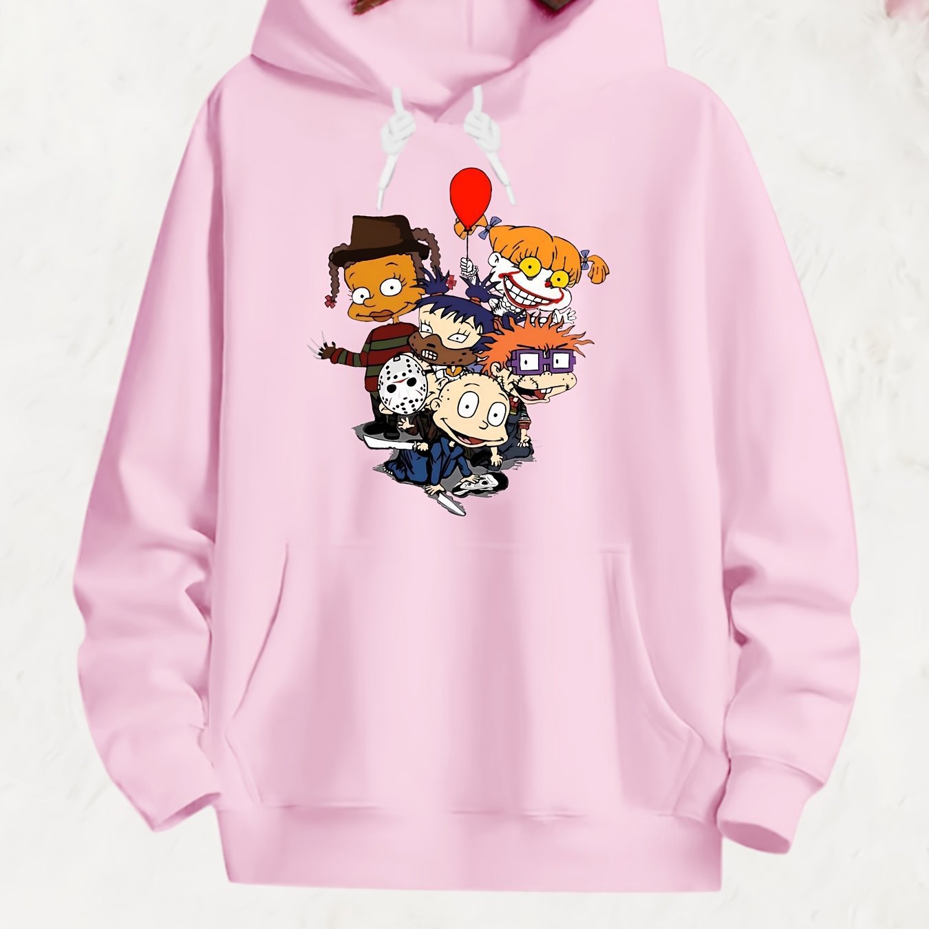 Plus Size Casual Sweatshirt Womens Plus Cartoon Fig