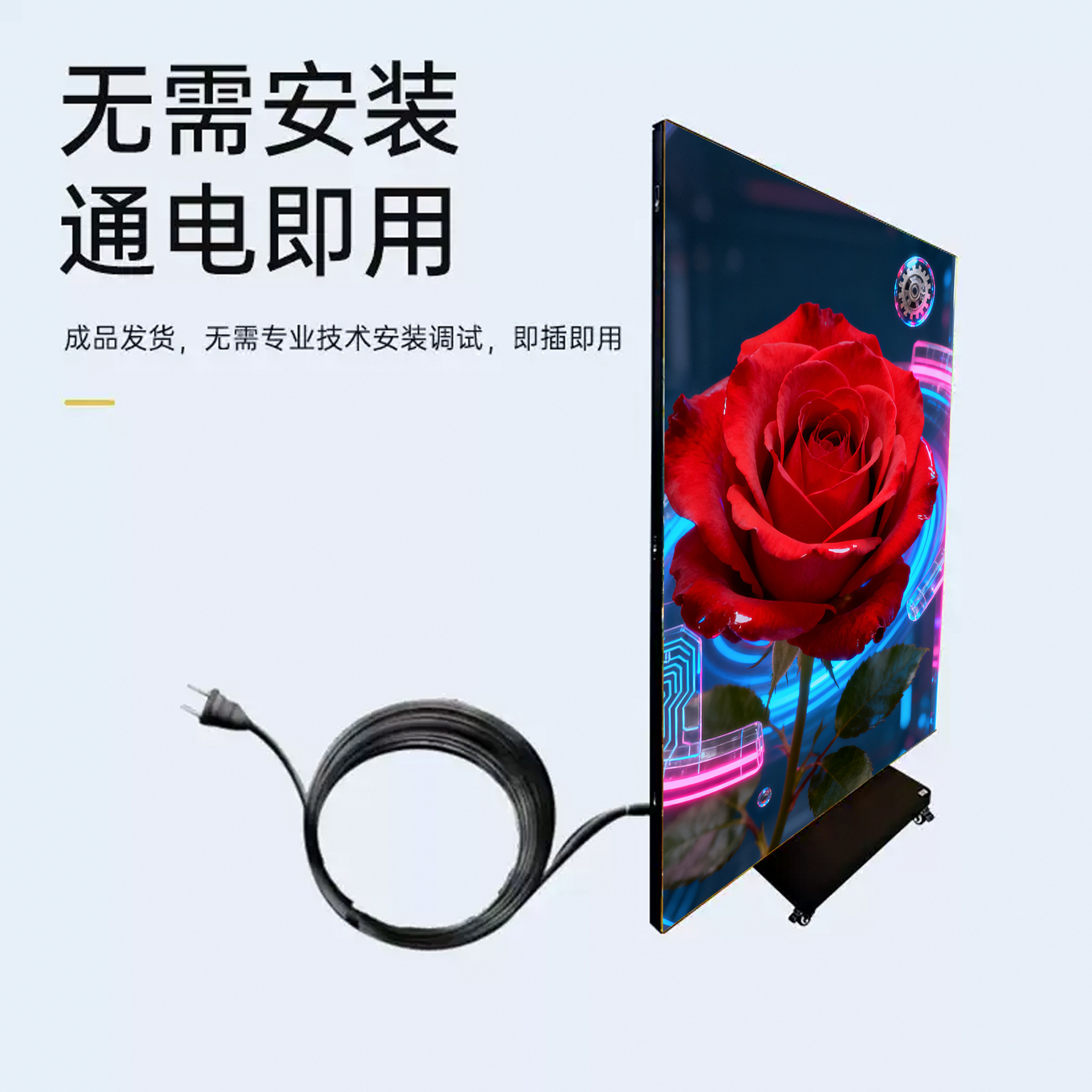 Pantallas de póster plegables LED al aire libre HD Full Color Vertical Led Pantallas de póster móviles y splicing Led