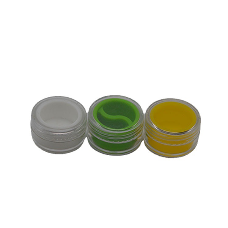 5ml 7ml 10ml面霜盒眼影盒试用装小样ps塑料盒含白色硅胶