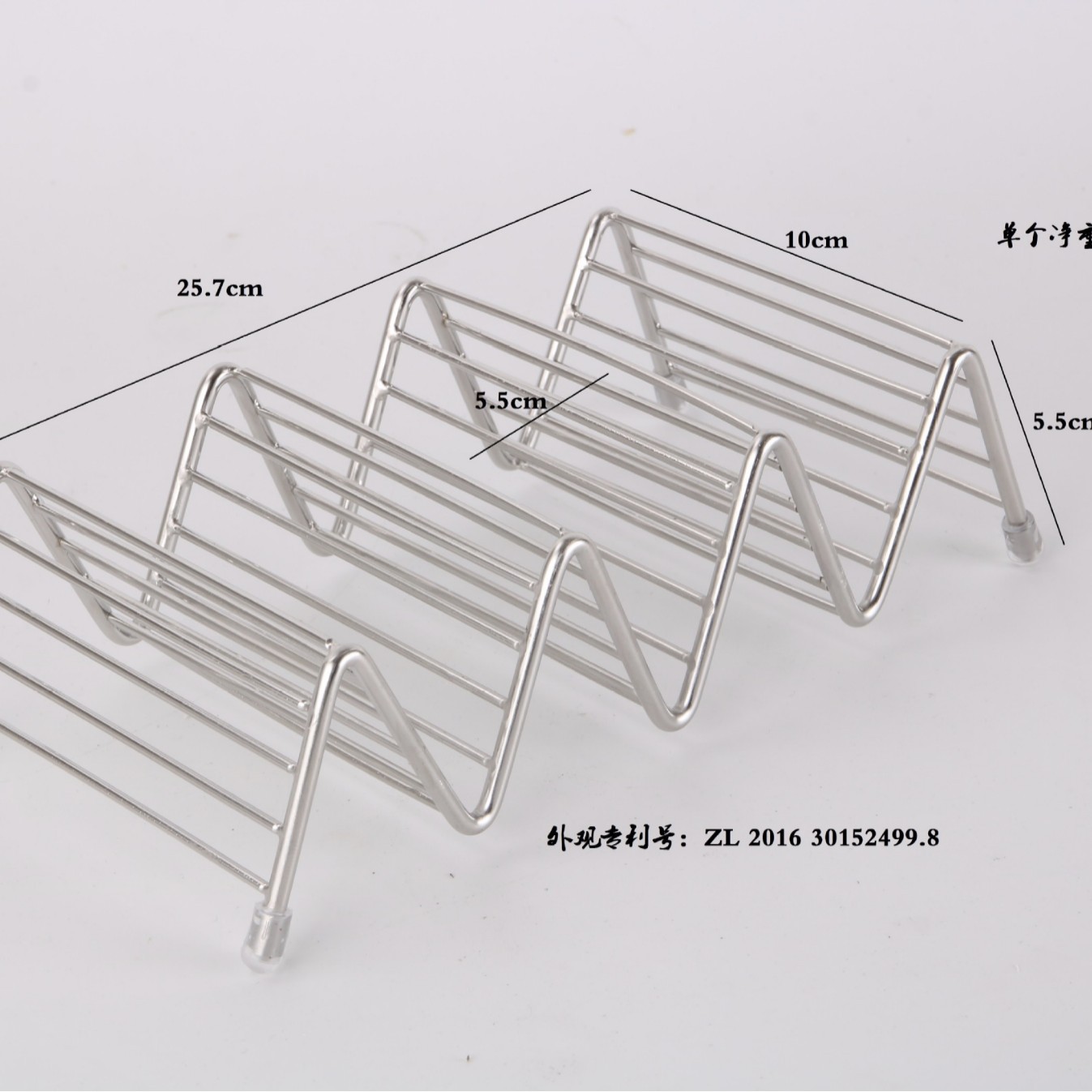 Material Amazon del tenedor 201 del taco del acero inoxidable del tenedor mexicano del taco de La crepe del acero inoxidable