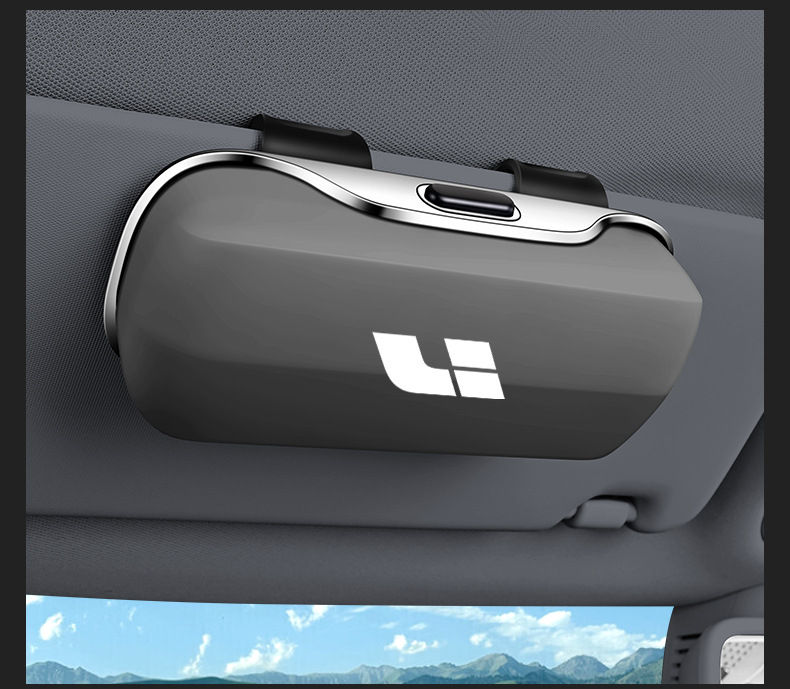 Ideal L9/L8/L7/One Car Glasses Case Car Glasses Clip Storage Box Storage Sun Visor Bill Clip