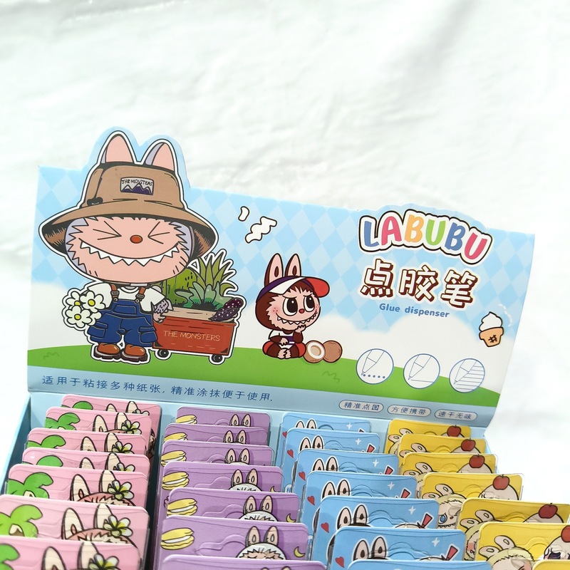 拉布布笔型点点胶少女心笔形手帐胶专用点点胶式笔卡通点胶笔工具|undefined