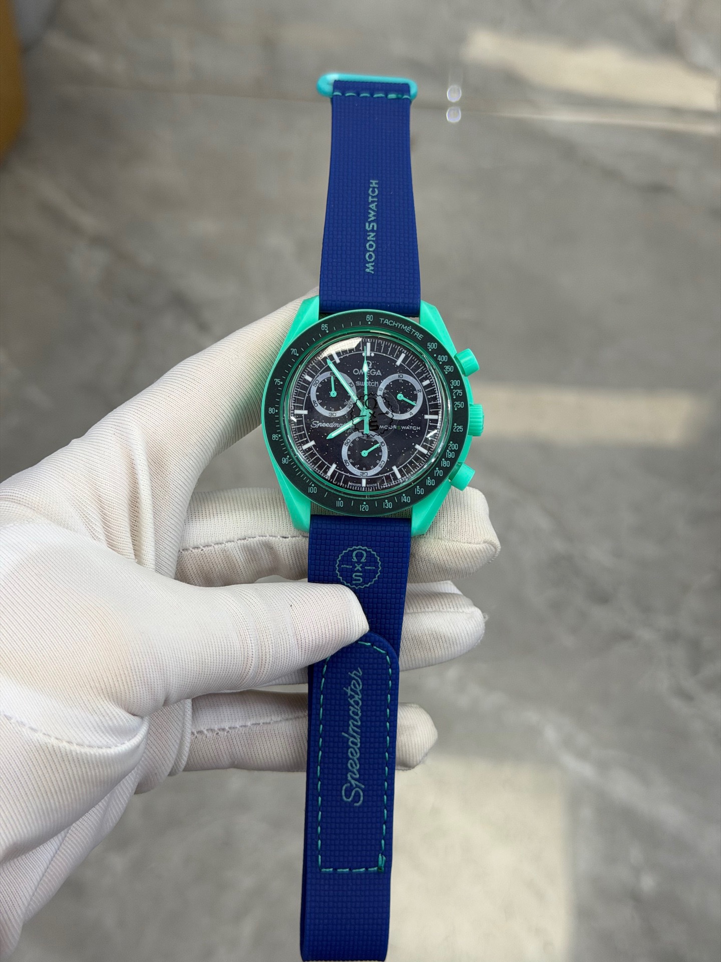 Reloj Cronógrafo de Cuarzo de Seis Agujas de Plástico y Cristal de Zafiro, Impermeable con Luz Nocturna image 11