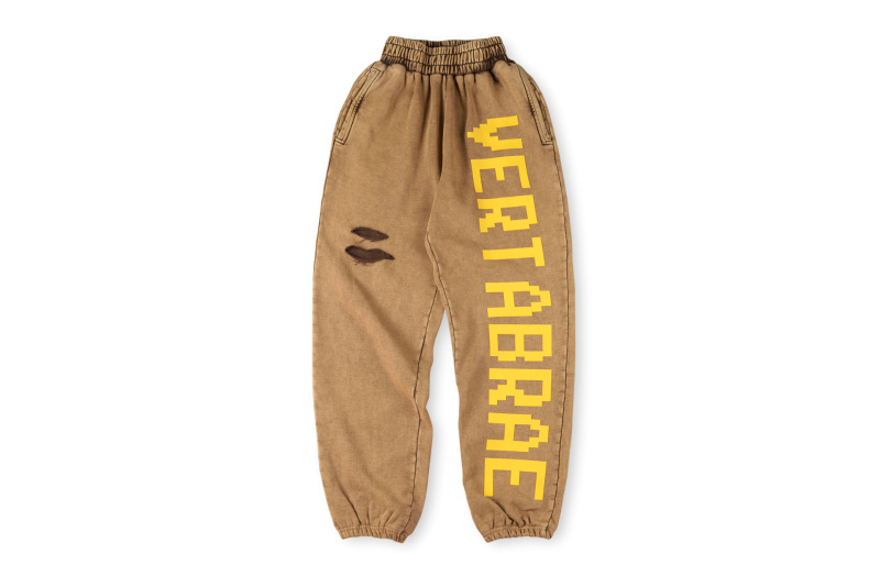 跨境外贸男女明星同款Vertabrae sweatpants镶钻立体字休闲长裤|undefined