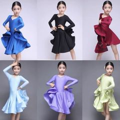 ラテンダンス服 2025 新しいハイエンドプロフェッショナル規制服スプリットラテンダンス標準競技服ダンス女の子