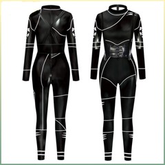 2023クロスボーダー新型アニメアダムズ一家水曜日戦闘連体ズボンcos服レオタード連体服