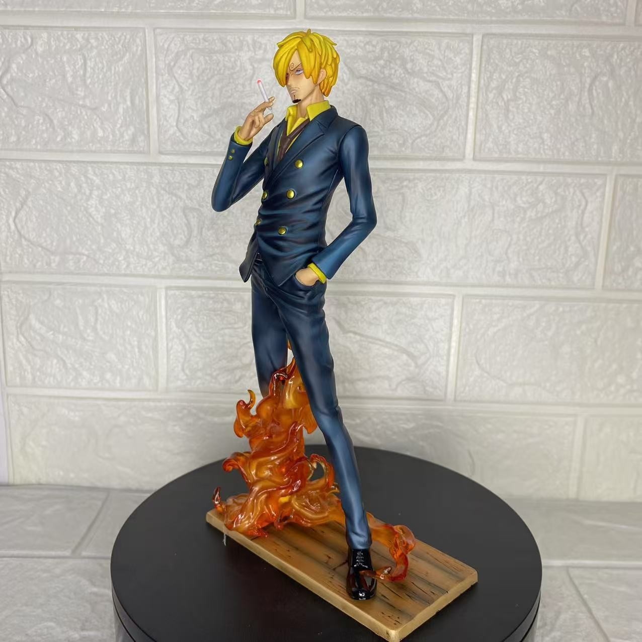 One Piece Demon Sanji JT066 Resonance Line JT C2 Flame Sanji Boxed Handicraft Figure Anime Model Desktop Decor Collect Ornament – Detail 5