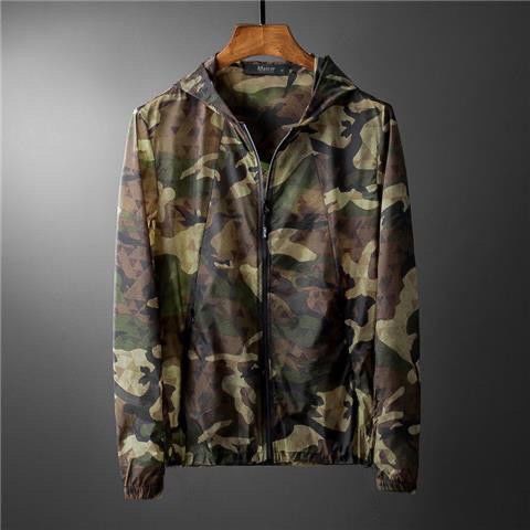 Summer Large Size 150kg Outdoor Camouflage Quick-Drying Anti-Uv Sun Protection Clothing Men's Hooded Sun Protection Clothing Fishing Jacket