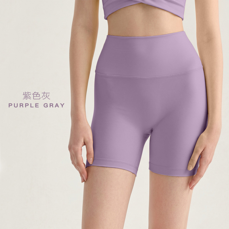 Lulu-Style Yoga Shorts for Women, Summer Three-Quarter Shorts, High-Elastic Training Tight Leggings, Cycling Fitness Shorts