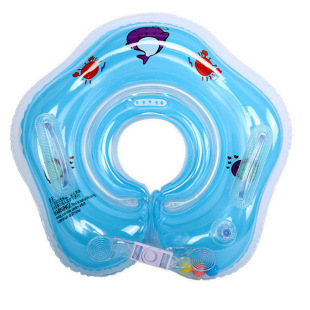 Baby Swimming Ring Neck Collar Newborn Kidsren's Neck Collar Baby Swimming Ring Infant Home Bath Inflatable Neck Collar