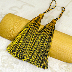 Two-color black and yellow mixed color tassel, aromatherapy empty bottle tassel, perfume bottle tassel, tassel pendant