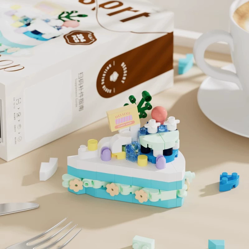 Acrylic building block dessert set, multi cake models, birthday gift box