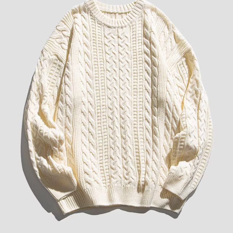 2024 suéter vintage japonés hombres y mujeres otoño ins estilo perezoso bf retro suéter de botón ceroso suave