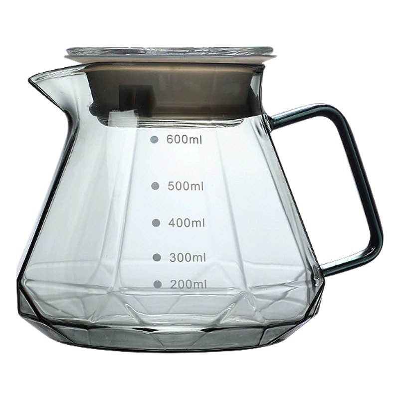 Кофеварка Жаростойкий стеклянный звездчатый алмазный кофейник