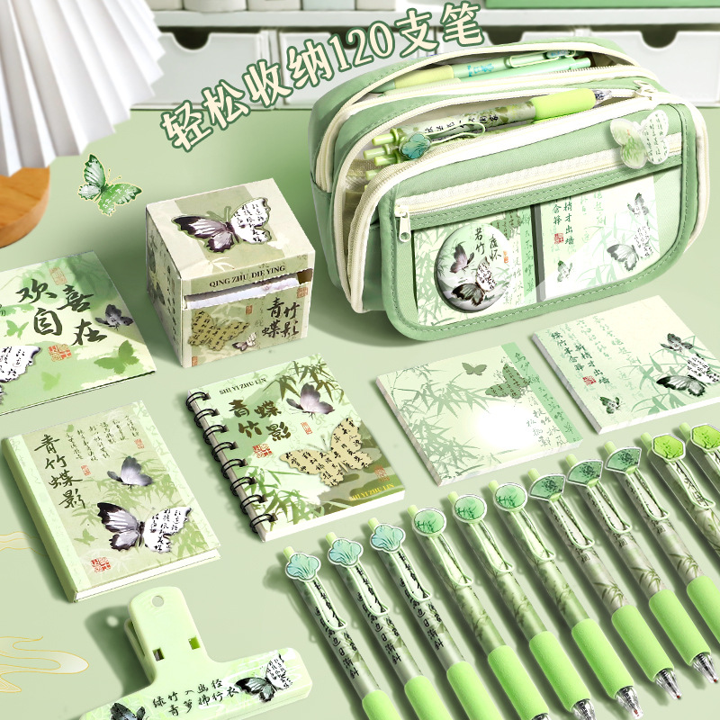 Bolsa de bolígrafo de aire de alta capacidad para niñas caja de papelería antigua 2026 nueva versión de niñas estudiantes de escuela primaria