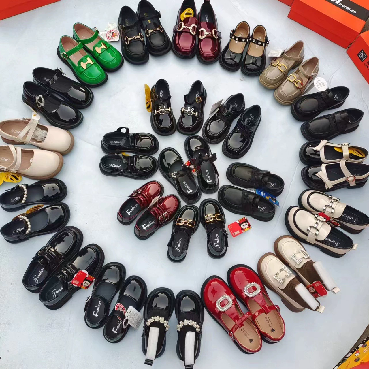 Детские кожаные туфли весна-осень, новые, для девочек, балетки, принцесса, британский стиль, мокасины для мальчиков и девочек